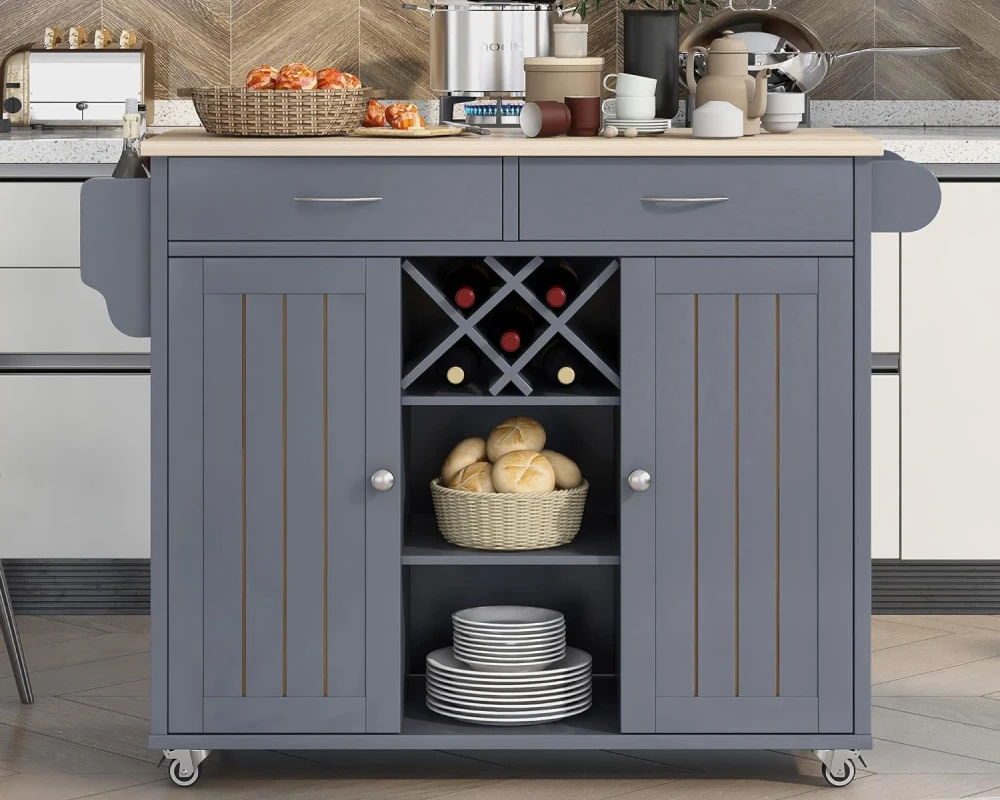 kitchen island and storage