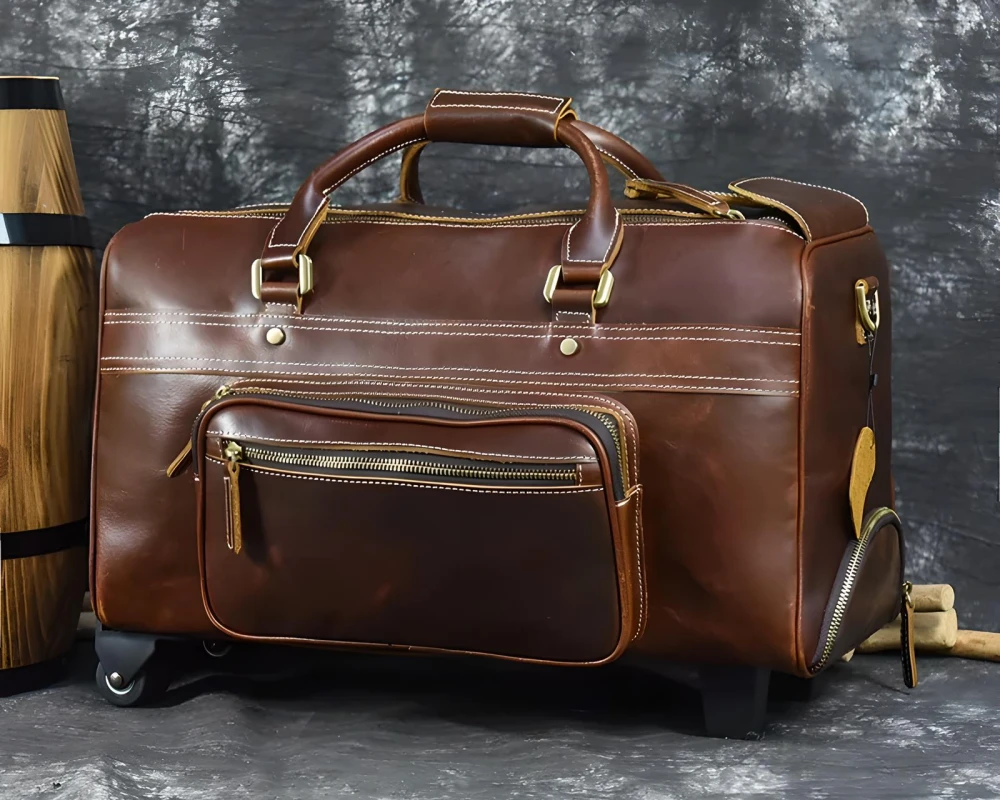 leather carry on luggage